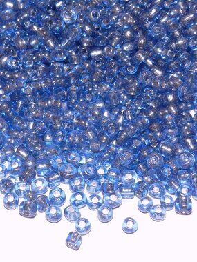 New Purple Tanzanite Silver Lined 6/0 4mm Rondelle Glass Seed Beads 1oz SB117
